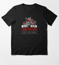 Bikergod Motorcycle One dad two wheels T-shirt Design 2D Full Printed Sizes S - 5XL - NAPA608