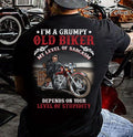 Bikergod Motorcycle I'm A Grumphy Old Biker T-shirt Design 2D Full Printed Sizes S - 5XL - NMA124