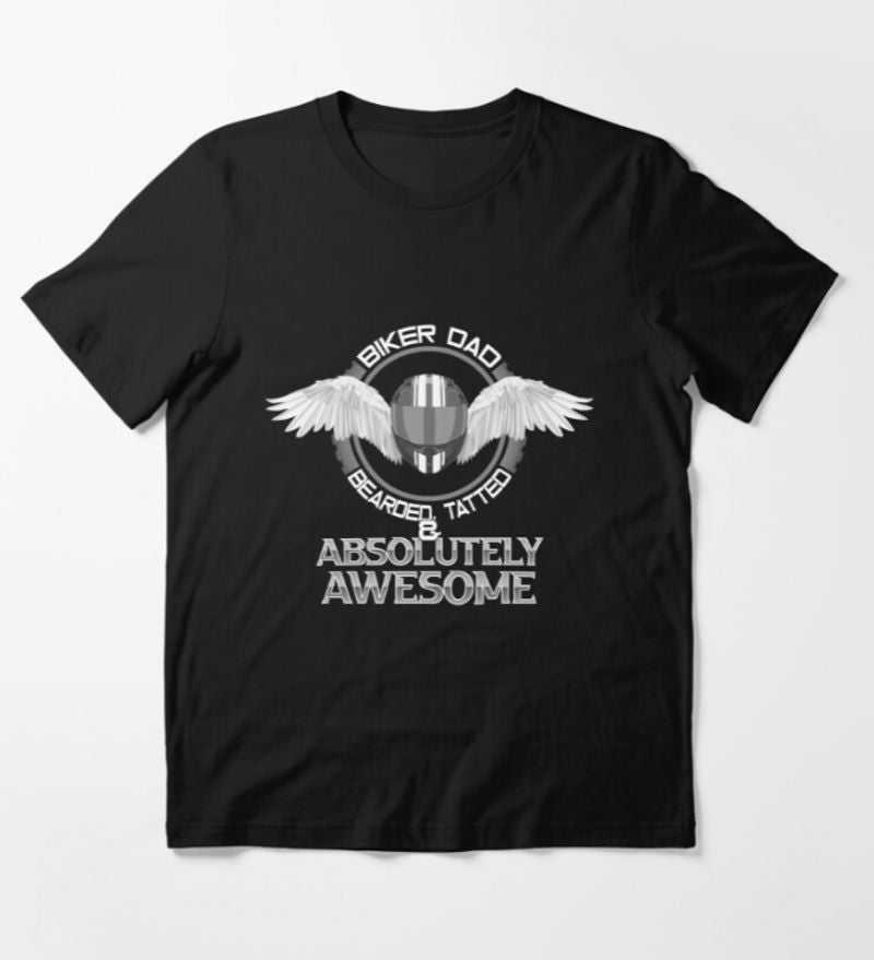 Bikergod Motorcycle Biker Dad T-shirt Design 2D Full Printed Sizes S - 5XL - NATA525