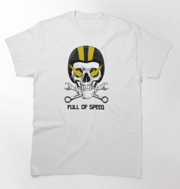 Bikergod Motorcycle Skull Cafe Racer T-shirt Design 2D Full Printed Sizes S - 5XL - NAHA443