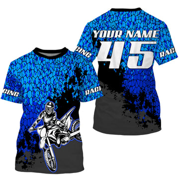 Bikergod Motorcycle Racing Custom Name And Number T-shirt Design 3D Full Printed Sizes S - 5XL - NMQI137