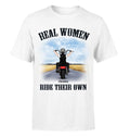 Bikergod Motorcycle Real Women Ride Their Own Custom Name T-shirt Design 2D Full Printed Sizes S - 5XL - NMA133