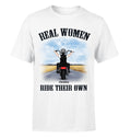 Bikergod Motorcycle Real Women Ride Their Own Custom Name T-shirt Design 2D Full Printed Sizes S - 5XL - NMA133