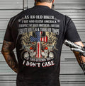 Bikergod Motorcycle As And Old Biker I Say God Bless America T-shirt Design 2D Full Printed Sizes S - 5XL - NAIA94