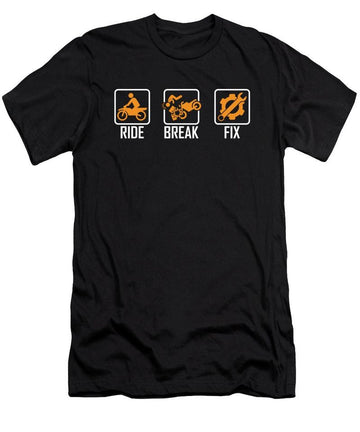 Bikergod Motorcycle Ride Break Fix T-shirt Design 2D Full Printed Sizes S - 5XL - NAXA86