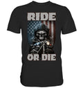 Bikergod Motorcycles Ride or die Skull T-shirt Design 2D Full Printed Sizes S - 5XL - NAFA262