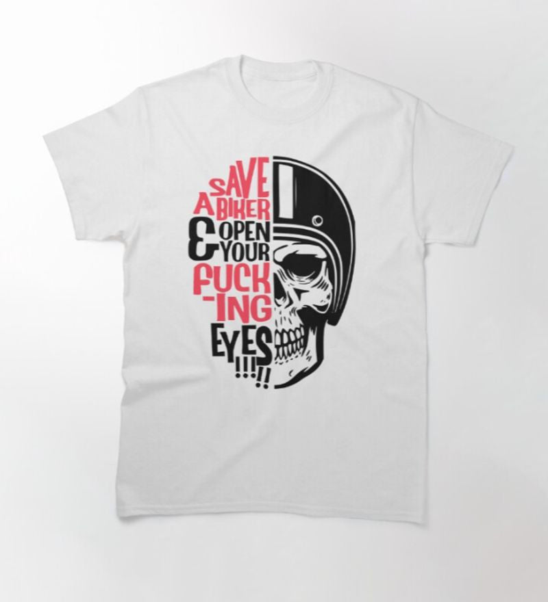 Bikergod Motorcycle Save A Biker T-shirt Design 2D Full Printed Sizes S - 5XL - NAKA346