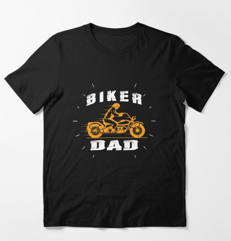 Bikergod Motorcycle Biker Dad T-shirt Design 2D Full Printed Sizes S - 5XL - NATA548