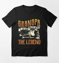 Bikergod Motorcycle Biker Grandpa The Legend T-shirt Design 2D Full Printed Sizes S - 5XL - NAPA632