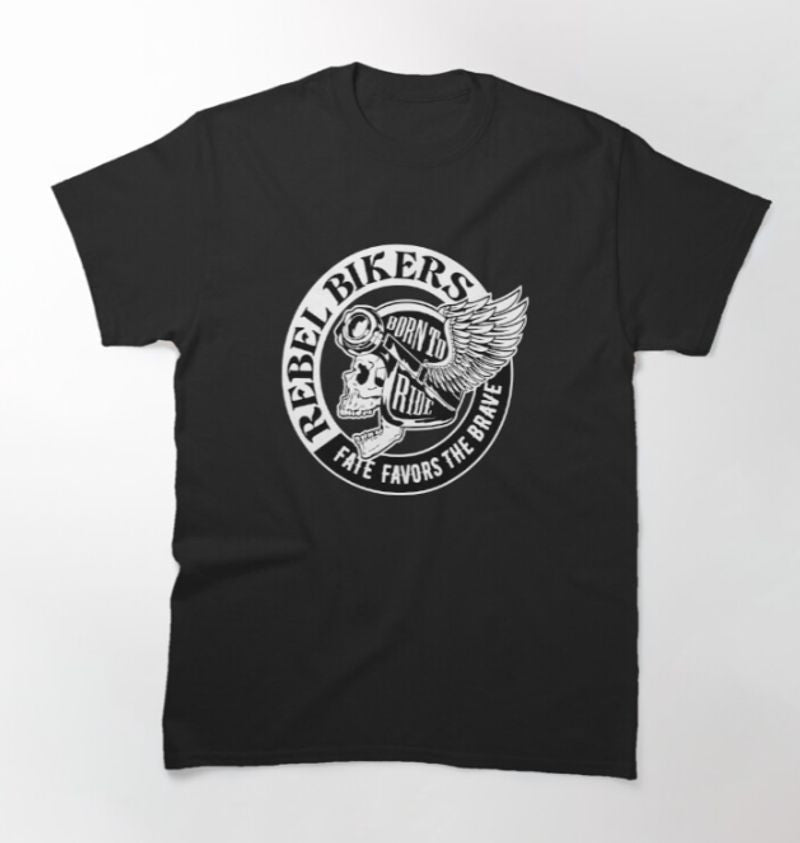 Bikergod Motorcycle REBEL BIKERS T-shirt Design 2D Full Printed Sizes S - 5XL - NAHA433