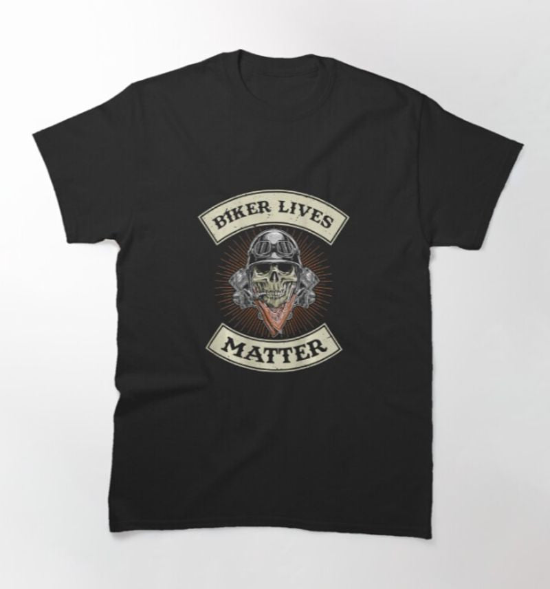 Bikergod Motorcycle Biker Lives Matter T-shirt Design 2D Full Printed Sizes S - 5XL - NAHA430