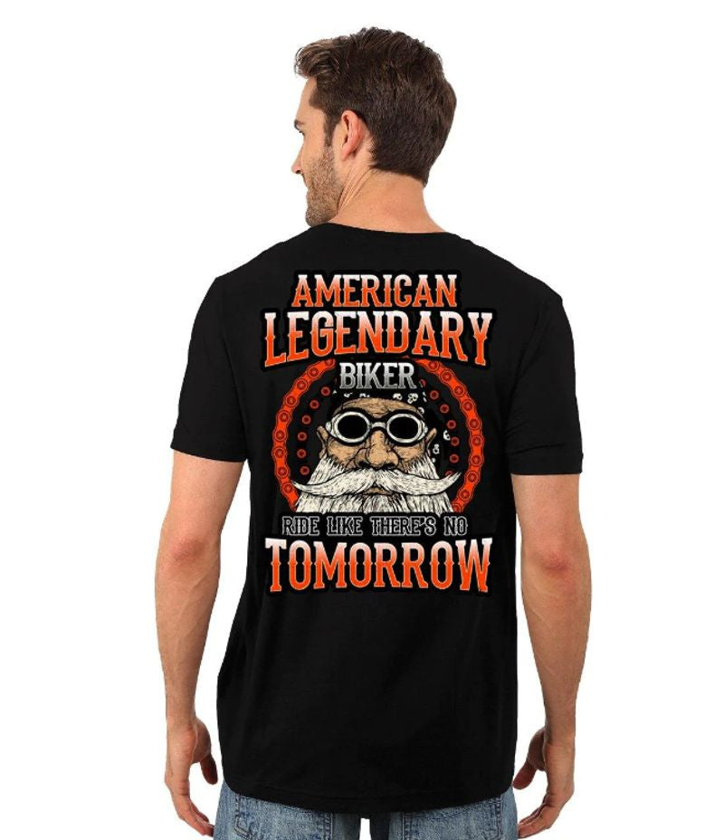Bikergod Motorcycle American Legendary Biker T-shirt Design 2D Full Printed Sizes S - 5XL - NASA22