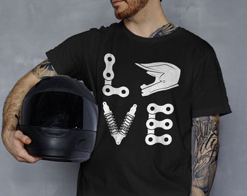 Bikergod Motorcycle Love Dirt Bike T-shirt Design 2D Full Printed Sizes S - 5XL - NAYA364