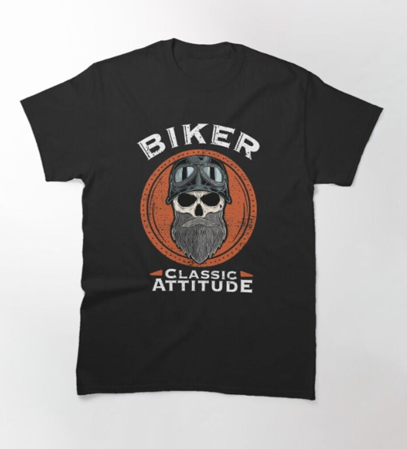 Bikergod Motorcycle Vintage Biker Skull T-shirt Design 2D Full Printed Sizes S - 5XL - NAPA606