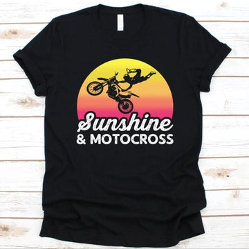 Bikergod Motorcycles Sunshine And Motocross T-shirt Design 2D Full Printed Sizes S - 5XL - NAEA251