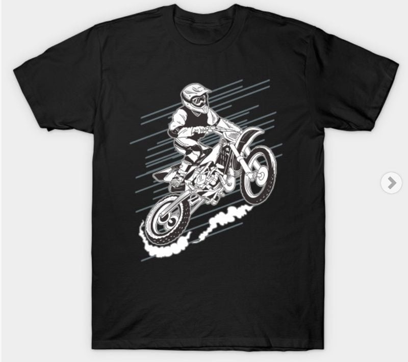Bikergod Motorcycles T-shirt Design 2D Full Printed Sizes S - 5XL - NABA177