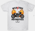 Bikergod Motorcycles Wild Free Motorcycle T-shirt Design 2D Full Printed Sizes S - 5XL - NABA205
