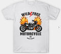Bikergod Motorcycles Wild Free Motorcycle T-shirt Design 2D Full Printed Sizes S - 5XL - NABA205