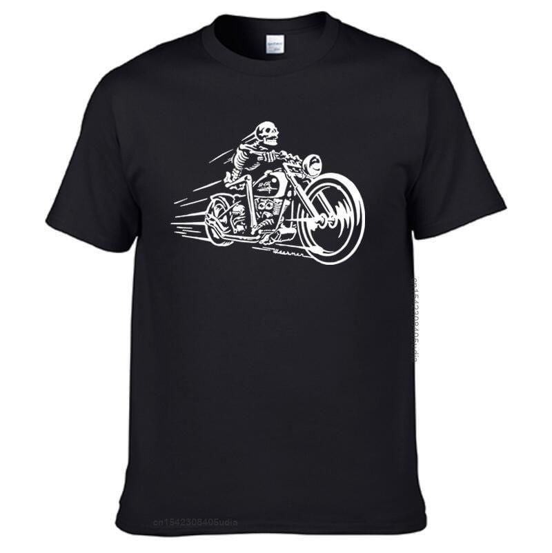 Bikergod Motorcycles Biker Skull T-shirt Design 2D Full Printed Sizes S - 5XL - NADA197