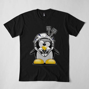 Bikergod Motorcycles Penguin Biker T-shirt Design 2D Full Printed Sizes S - 5XL - NADA213