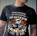 Bikergod Motorcycles I'm A Rider, I Live To Ride T-shirt Design 2D Full Printed Sizes S - 5XL - NAEA231