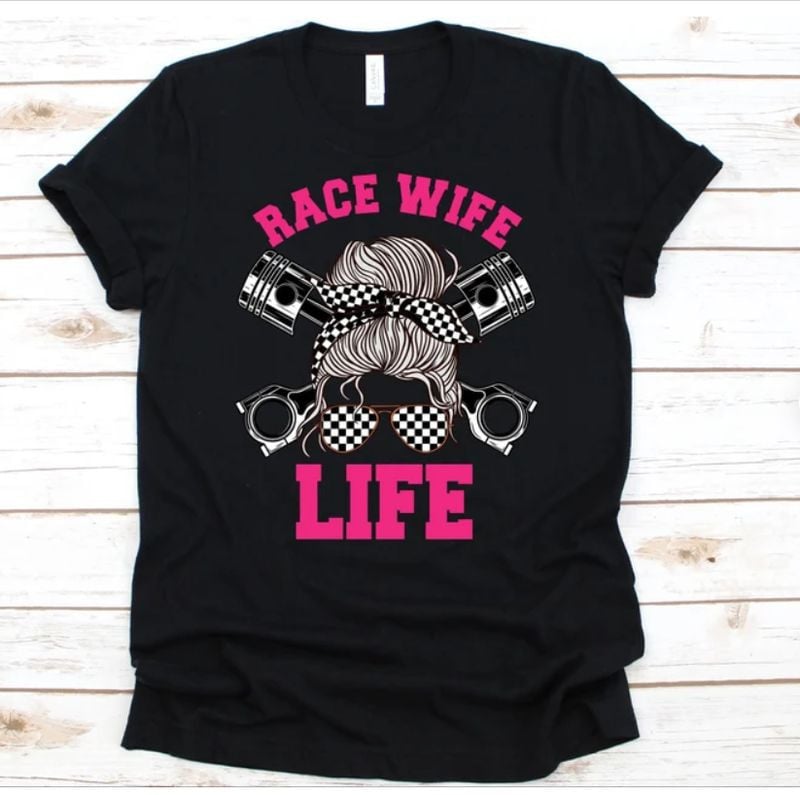 Bikergod Motorcycles Race Wife Life T-shirt Design 2D Full Printed Sizes S - 5XL - NAEA234
