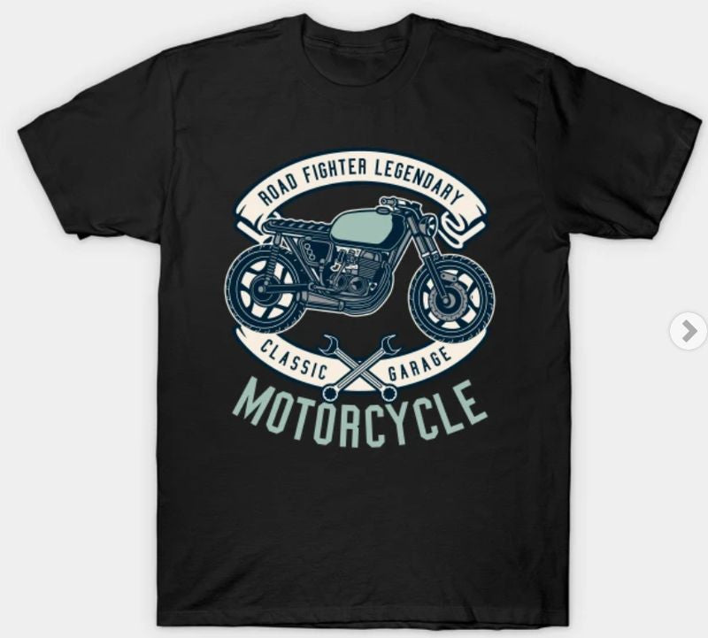 Bikergod Motorcycles Classic Garage Motorcycle T-shirt Design 2D Full Printed Sizes S - 5XL - NABA179