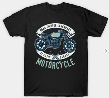 Bikergod Motorcycles Classic Garage Motorcycle T-shirt Design 2D Full Printed Sizes S - 5XL - NABA179