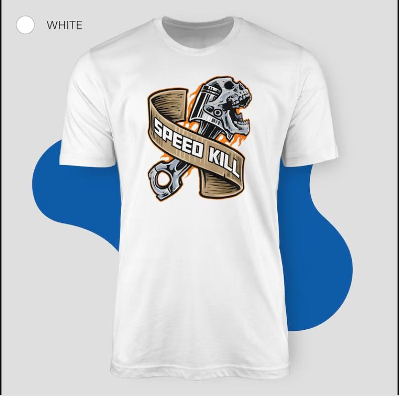 Bikergod Motorcycles Skull Mechanic T-shirt Design 2D Full Printed Sizes S - 5XL - NAEA225