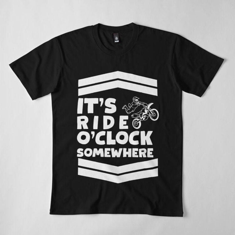 Bikergod Motorcycles It's Ride O'clock Somewhere T-shirt Design 2D Full Printed Sizes S - 5XL - NADA226