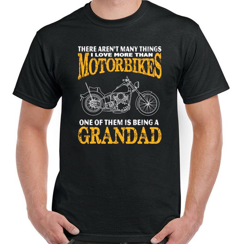 Bikergod Motorcycles Biker Being A Grandad T-shirt Design 2D Full Printed Sizes S - 5XL - NADA240