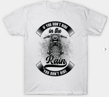 Bikergod Motorcycles Riding Rain Biker T-shirt Design 2D Full Printed Sizes S - 5XL - NABA201