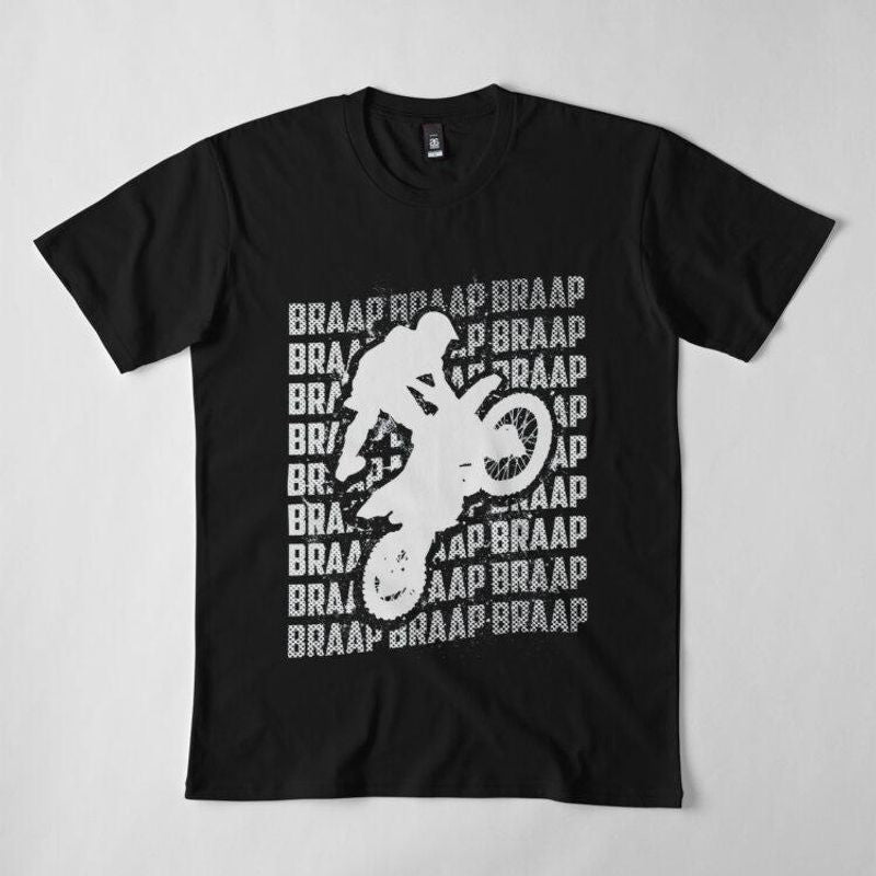 Bikergod Motorcycles Biker Braap Moto T-shirt Design 2D Full Printed Sizes S - 5XL - NADA243