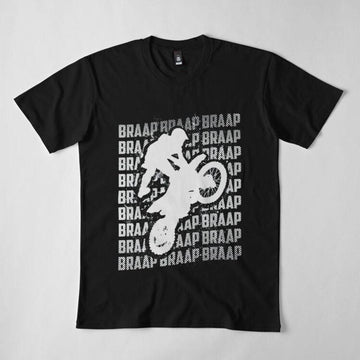 Bikergod Motorcycles Biker Braap Moto T-shirt Design 2D Full Printed Sizes S - 5XL - NADA243