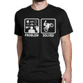 Bikergod Motorcycles Problem Solved Motorbike T-shirt Design 2D Full Printed Sizes S - 5XL - NADA220