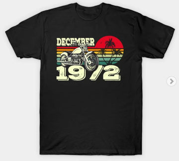 Bikergod Motorcycles Sunset December 1972 T-shirt Design 2D Full Printed Sizes S - 5XL - NABA200
