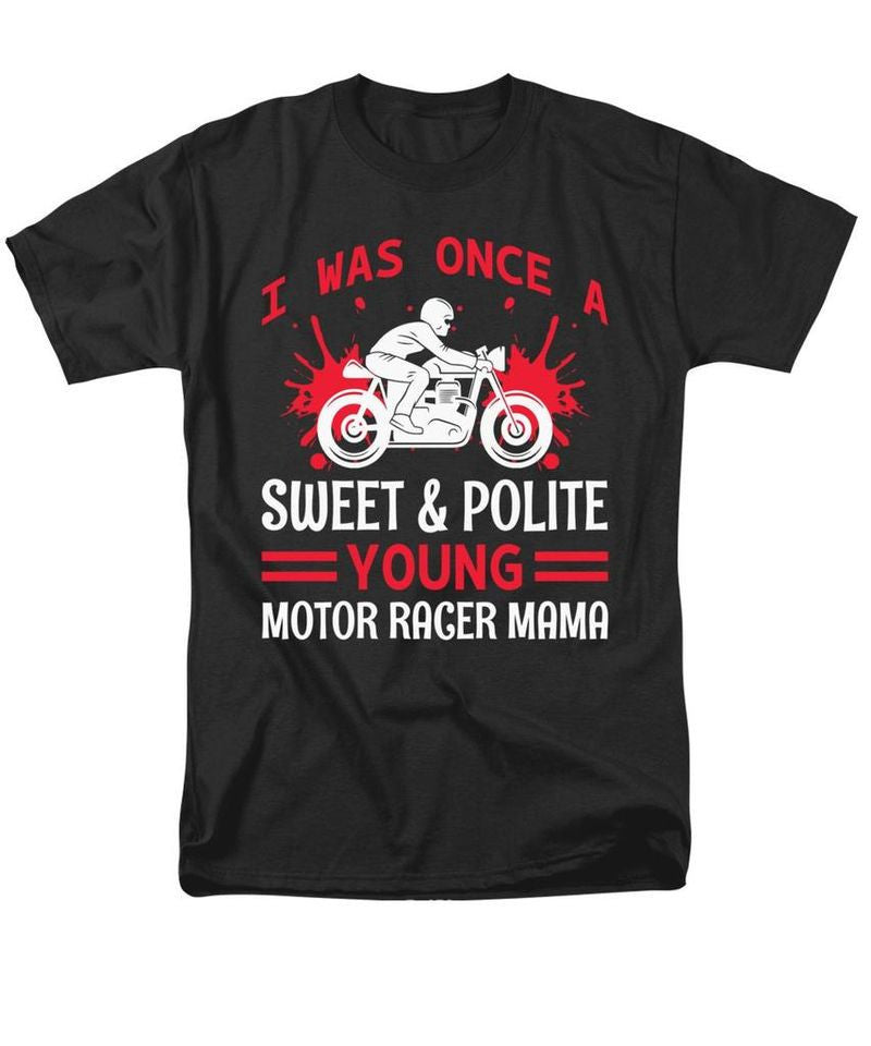 Bikergod Motorcycles Motor Racer Mama T-shirt Design 2D Full Printed Sizes S - 5XL - NADA203