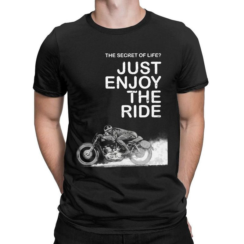 Bikergod Motorcycles The Secret Of Life T-shirt Design 2D Full Printed Sizes S - 5XL - NADA244