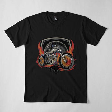 Bikergod Motorcycles Biker Skull T-shirt Design 2D Full Printed Sizes S - 5XL - NADA238