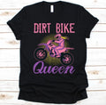 Bikergod Motorcycles Dirt Bike Queen T-shirt Design 2D Full Printed Sizes S - 5XL - NAEA238