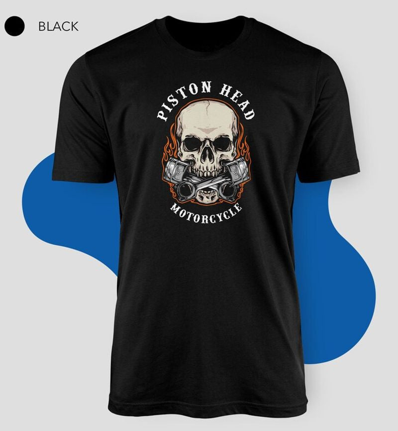 Bikergod Motorcycles Skull Mechanic T-shirt Design 2D Full Printed Sizes S - 5XL - NAEA223