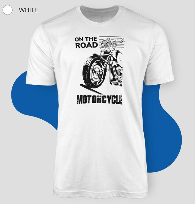 Bikergod Motorcycles On The Road T-shirt Design 2D Full Printed Sizes S - 5XL - NAEA226