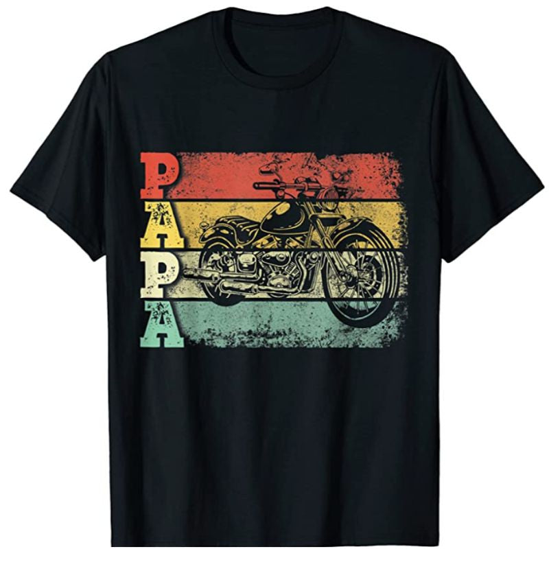 Bikergod Motorcycle Vintage Motorcycle Papa Biker T-shirt Design 2D Full Printed Sizes S - 5XL - NAAM79