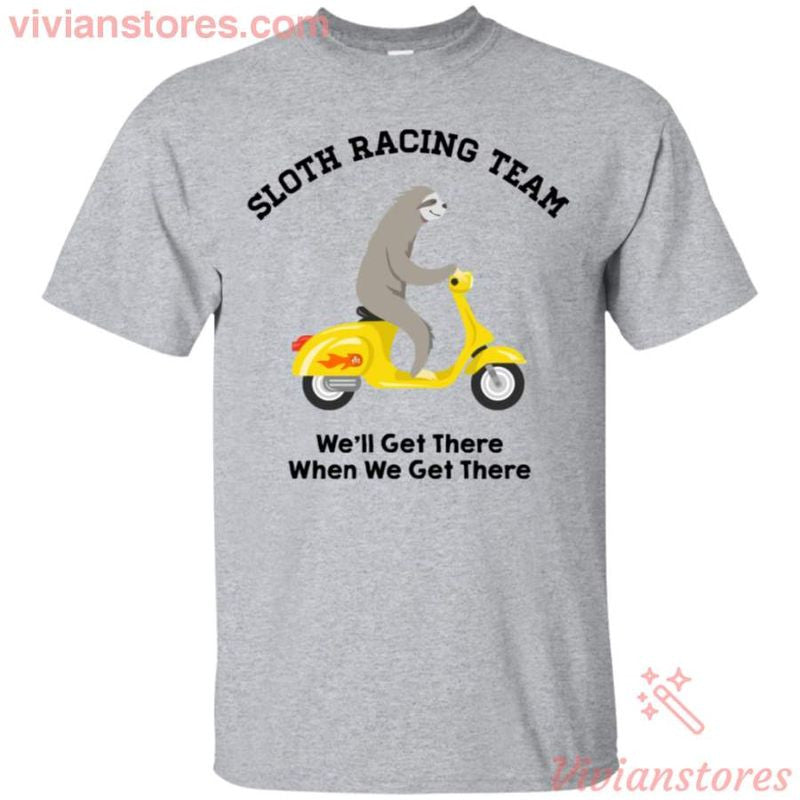 Bikergod Motorcycle Sloth Racing Team T-shirt Design 2D Full Printed Sizes S - 5XL - NAAK239