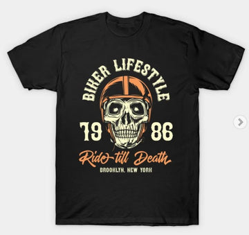 Bikergod Motorcycles Biker Lifestyle T-shirt Design 2D Full Printed Sizes S - 5XL - NABA219