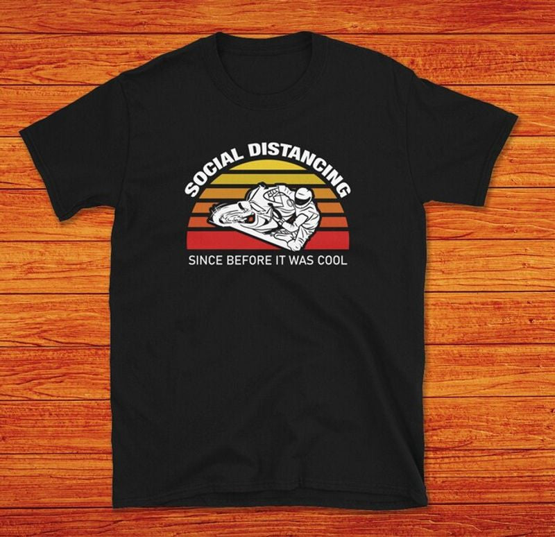 Bikergod Motorcycle Social Distancing Motorbike T-shirt Design 2D Full Printed Sizes S - 5XL - NAAH02