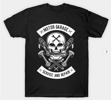 Bikergod Motorcycles Motor Garage T-shirt Design 2D Full Printed Sizes S - 5XL - NABA166
