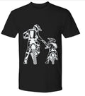 Bikergod Motorcycle Dad and daughter biker T-shirt Design 2D Full Printed Sizes S - 5XL - NAAH107