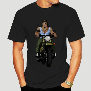 Bikergod Motorcycles Russian Bear Rides A Motorbike T-shirt Design 2D Full Printed Sizes S - 5XL - NADA177