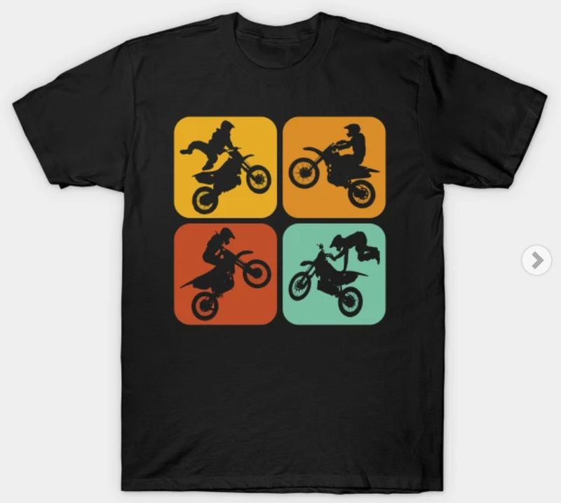 Bikergod Motorcycles Retro Motorcycle T-shirt Design 2D Full Printed Sizes S - 5XL - NABA146